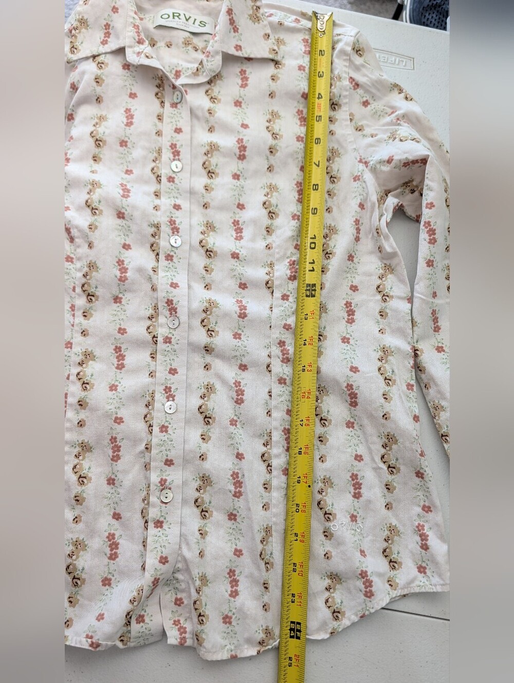 Orvis Womens Cream Floral Size 6 - Picture 9 of 10
